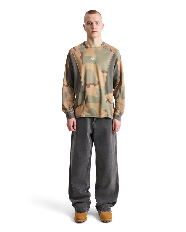 ALIS NIKOLA LONG SLEEVE W. EMBROIDERED LOGO L/S Jersey CAMOUFLAGE : GREY