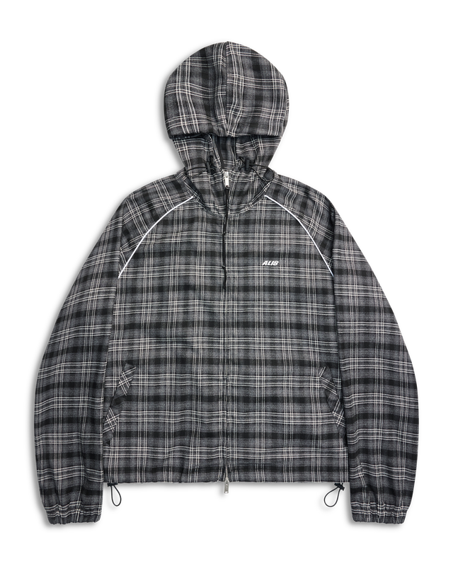 ALIS ORBY HOODED JACKET Jacket GREY:BLACK TARTAN