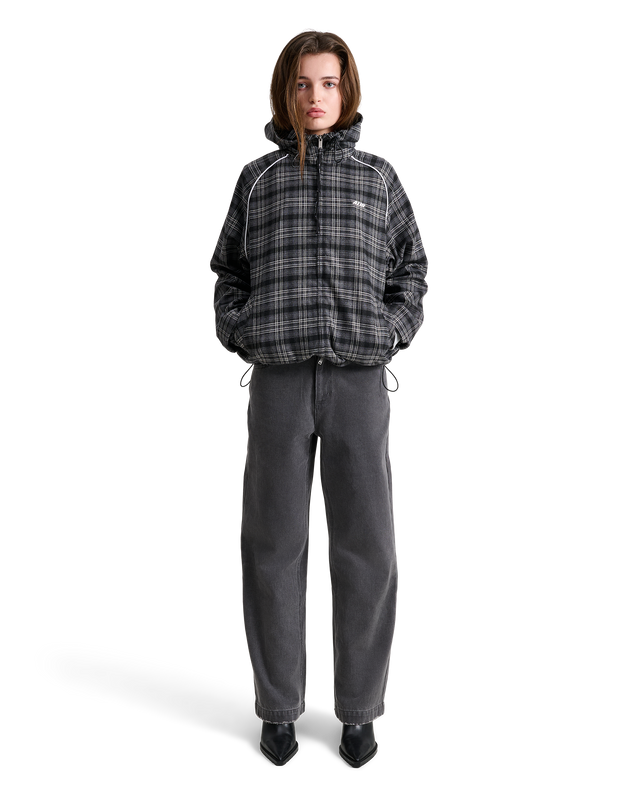 ALIS ORBY HOODED JACKET Jacket GREY:BLACK TARTAN