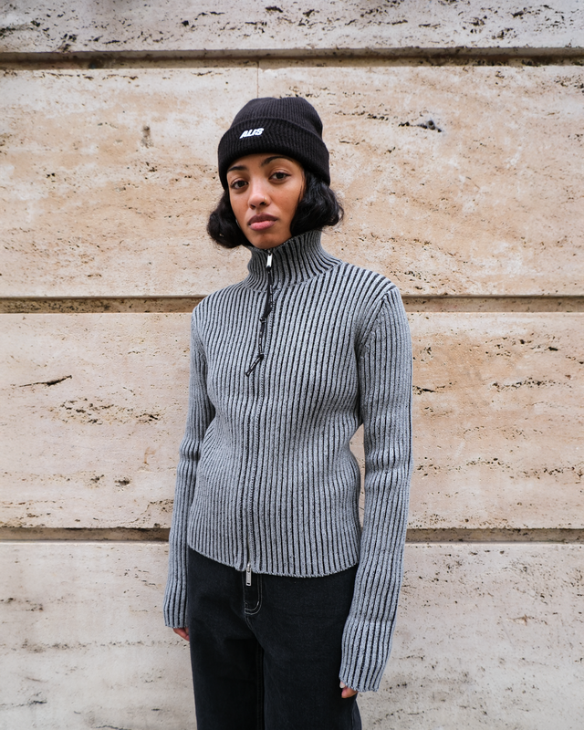 ALIS PEAROS KNIT SWEATER W/ ZIP Knitwear