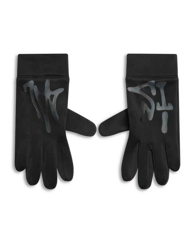 ALIS PURA RUNNING GLOVES WITH PRINT Gloves Solid Black