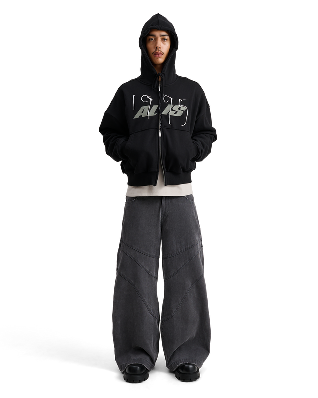 ALIS SHEN CROPPED HOODIE W/ ZIPPER Hoodie