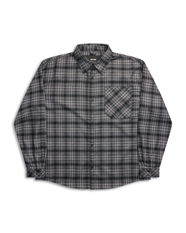 ALIS SYRIL LONG SLEEVED OVERSIZED SHIRT Shirt GREY:BLACK TARTAN