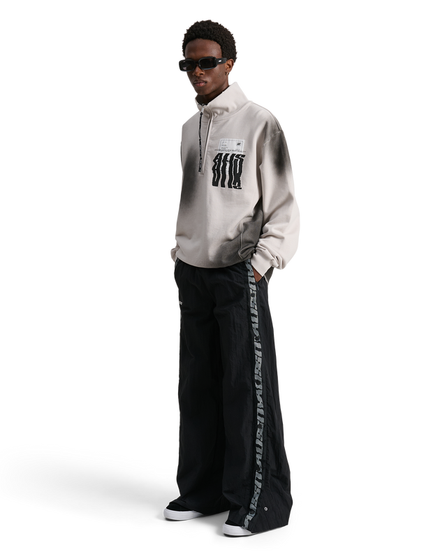 ALIS TEEFEY TRACK PANTS W/ LOGO TAPE Track pants Black