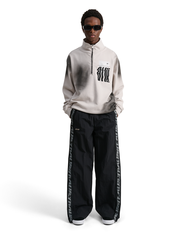 ALIS TEEFEY TRACK PANTS W/ LOGO TAPE Track pants Black