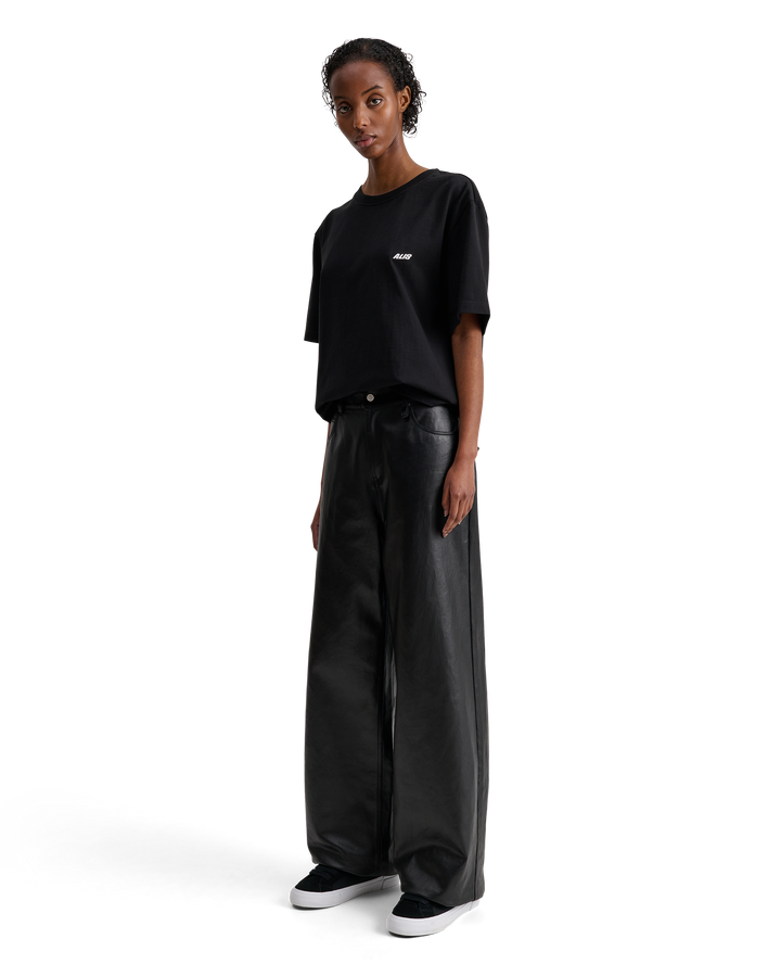 ALIS TOREY CROPPED T-SHIRT W/ LOGO T-shirt Solid Black