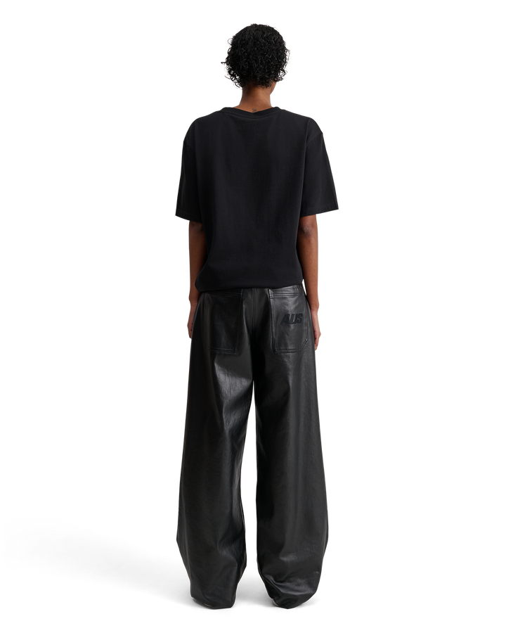 ALIS TOREY CROPPED T-SHIRT W/ LOGO T-shirt Solid Black