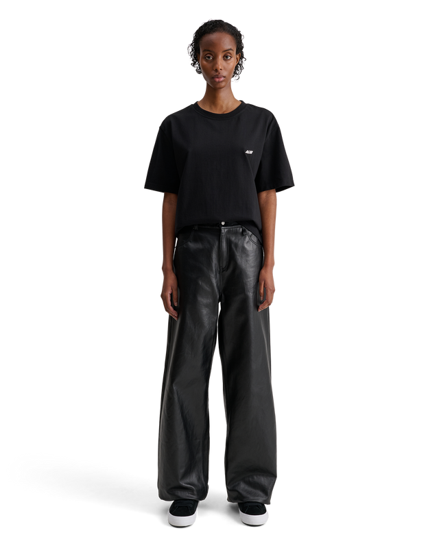 ALIS TOREY CROPPED T-SHIRT W/ LOGO T-shirt Solid Black