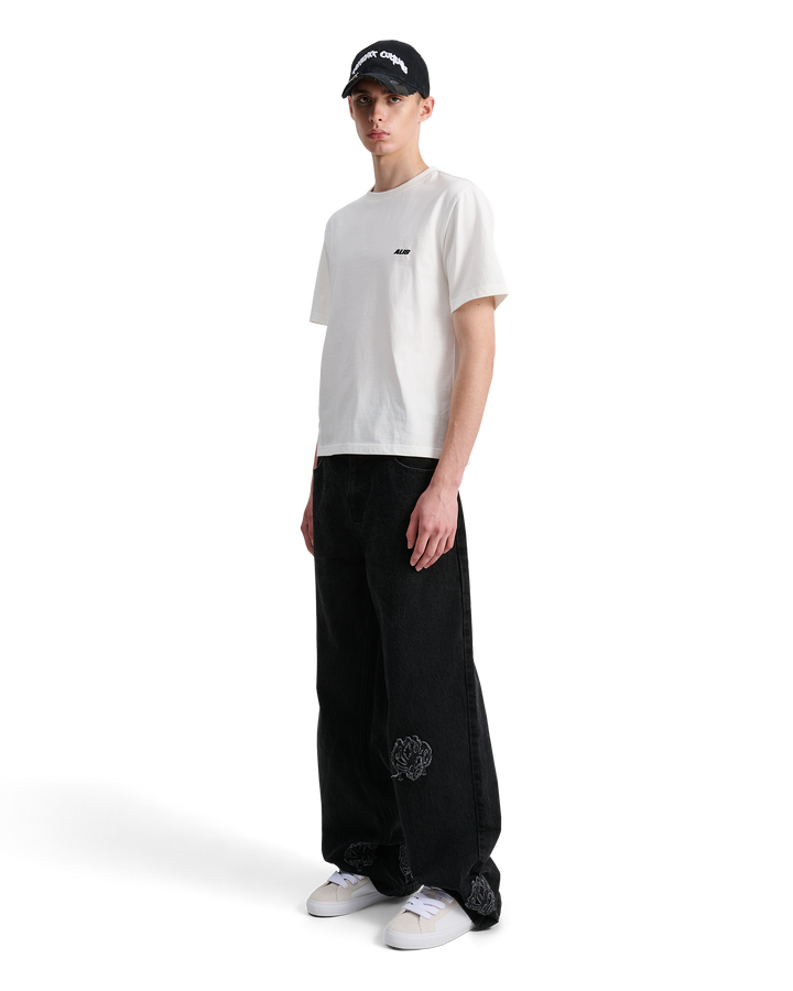 ALIS TOREY CROPPED T-SHIRT W/ LOGO T-shirt Solid White