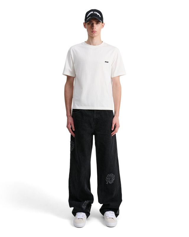 ALIS TOREY CROPPED T-SHIRT W/ LOGO T-shirt Solid White