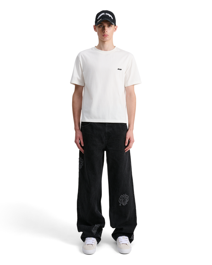 ALIS TOREY CROPPED T-SHIRT W/ LOGO T-shirt Solid White