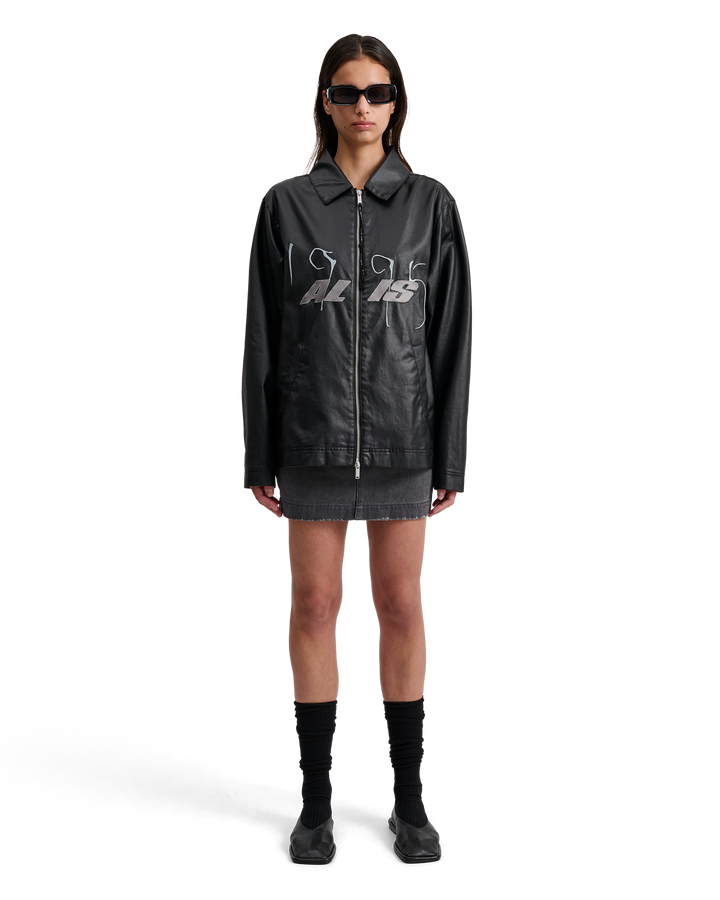 ALIS VIREN SHORT WORKER JACKET W/ CHEST EMBROIDERY Jacket