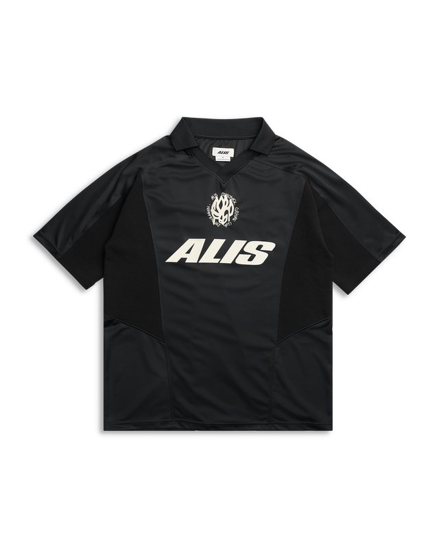 ALIS WIZZY POLO JERSEY Polo BALCK + GREY